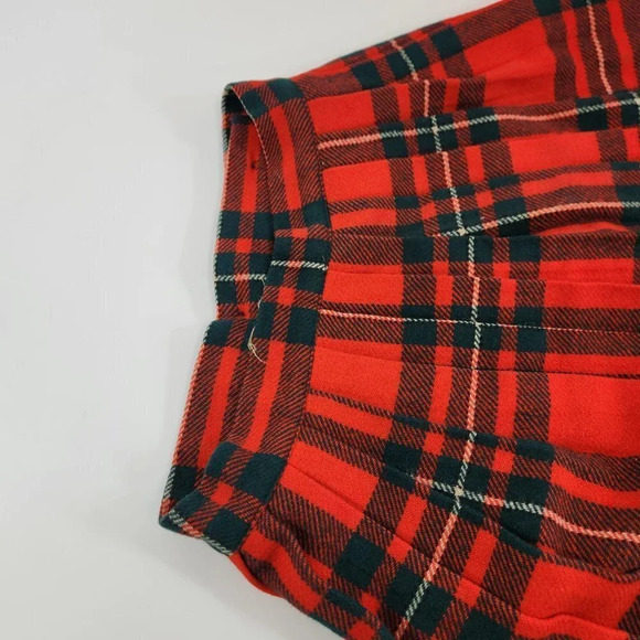 Vintage Girls  Plaid Schoolgirl Skirt Red Teacher's Pet - Picture 7 of 8